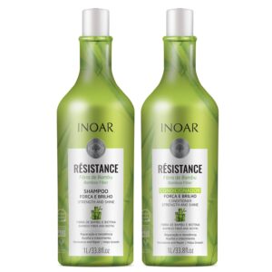 INOAR Kit Shampoo + Condicionador 1 litro Resistance Bambu - melhores produtos para cabelo da Inoar